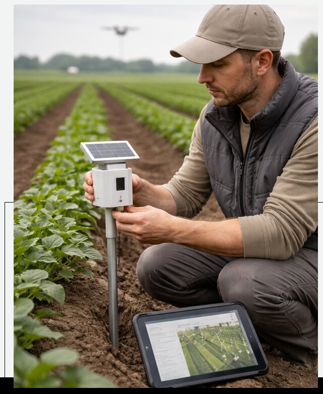 IoT мониторинг сельскохозяйственных полей и контроля в Туймазы