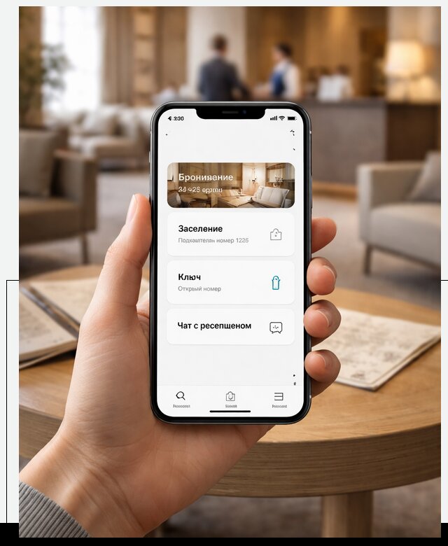 Мобильное приложение для гостей отеля в Туймазы, управление сервисом